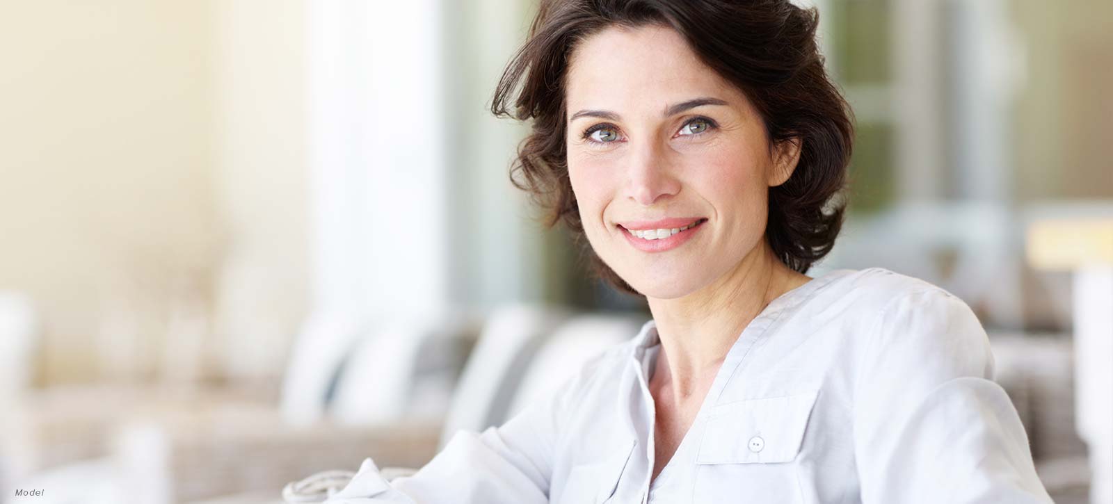 mature woman smiling